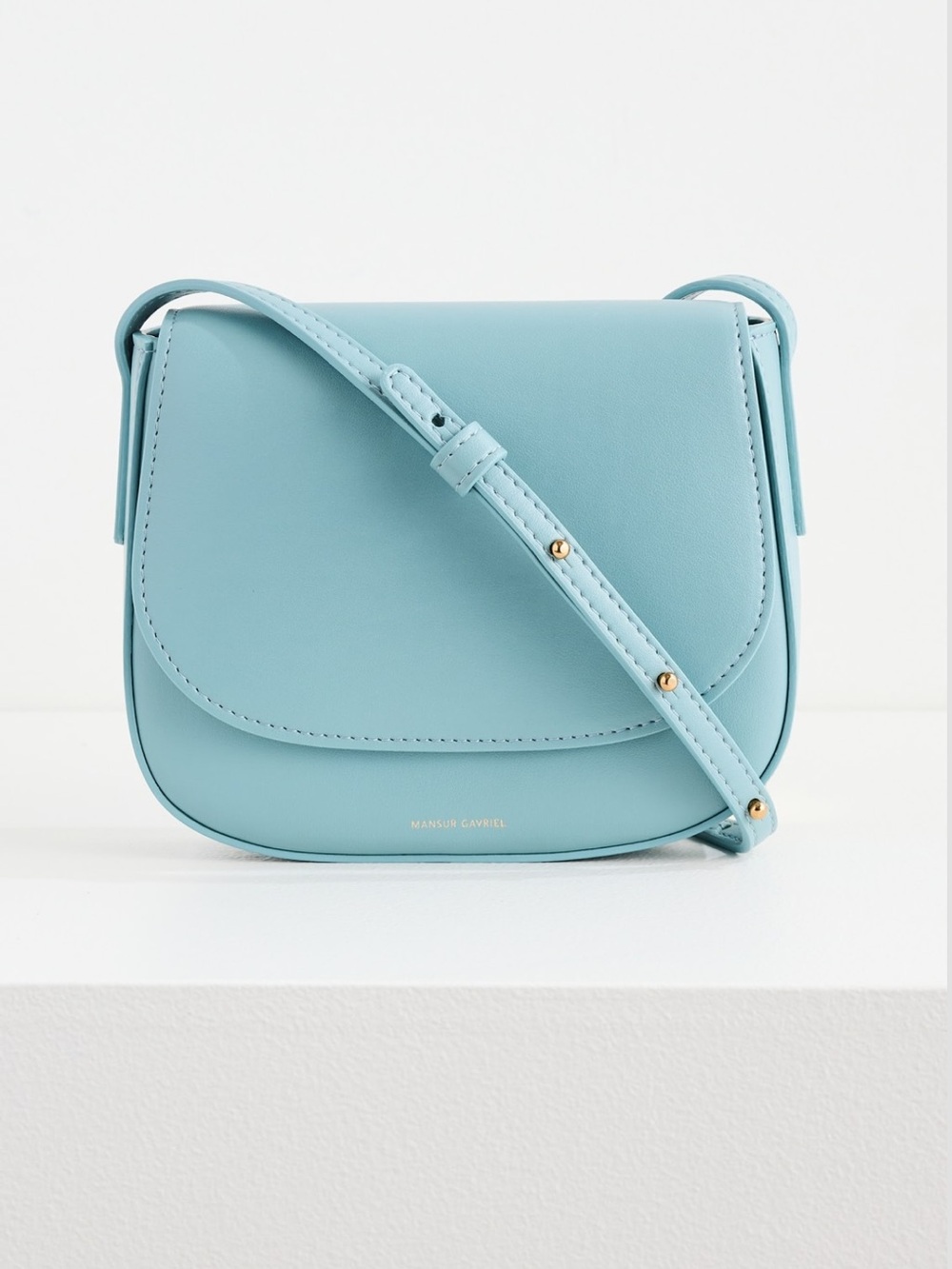 Mansur Gavriel Sky Blue classic mini crossbody bag NwT